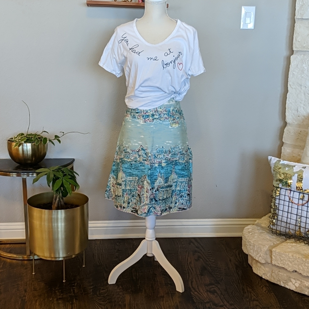 Elevenses Anthropologie Venice *Unicorn* Skirt - 8